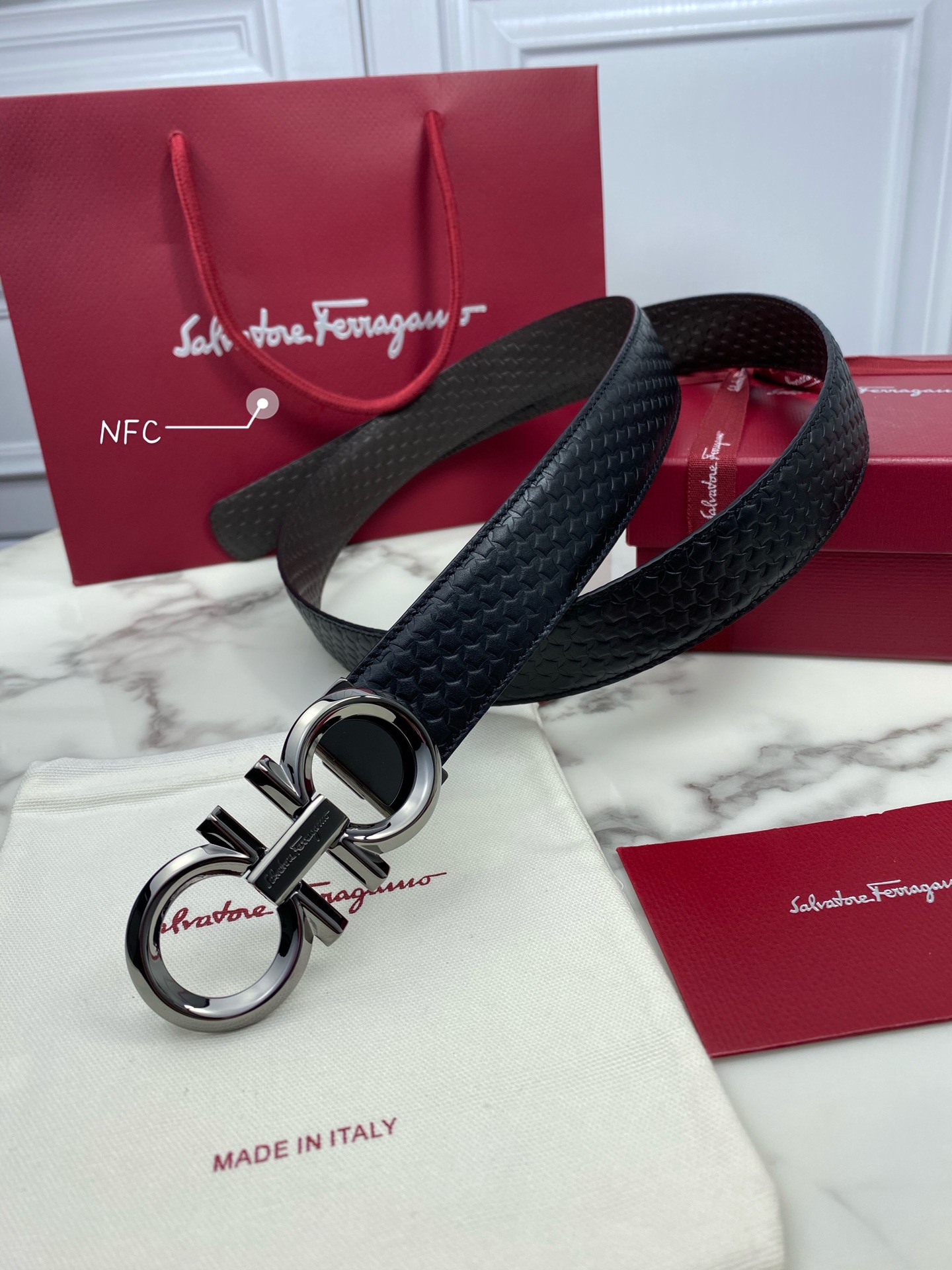 Ferragamo Haute Couture Luxury Atelier Designer Belt Tie Accessories 3