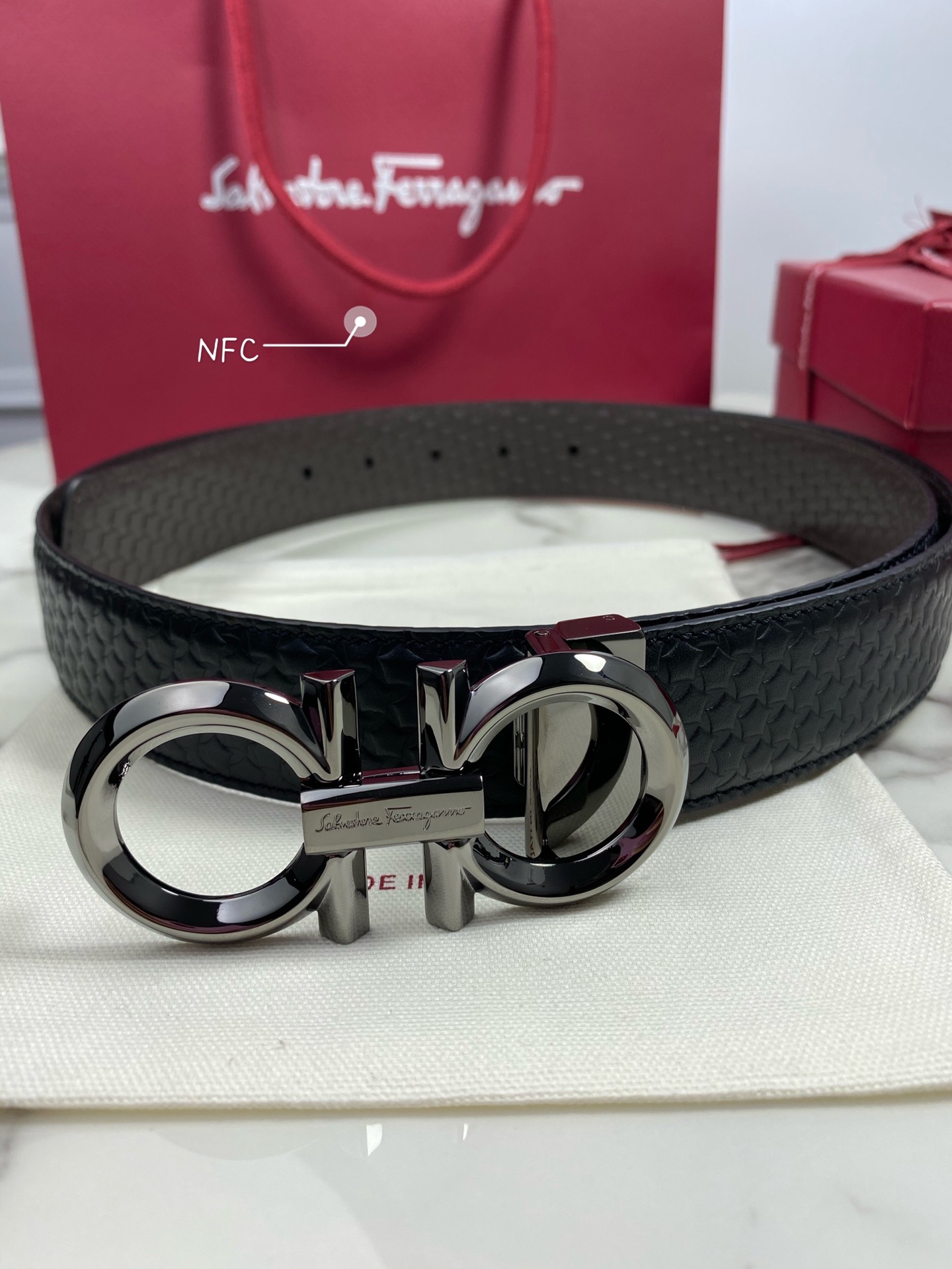 Ferragamo Haute Couture Luxury Atelier Designer Belt Tie Accessories 4