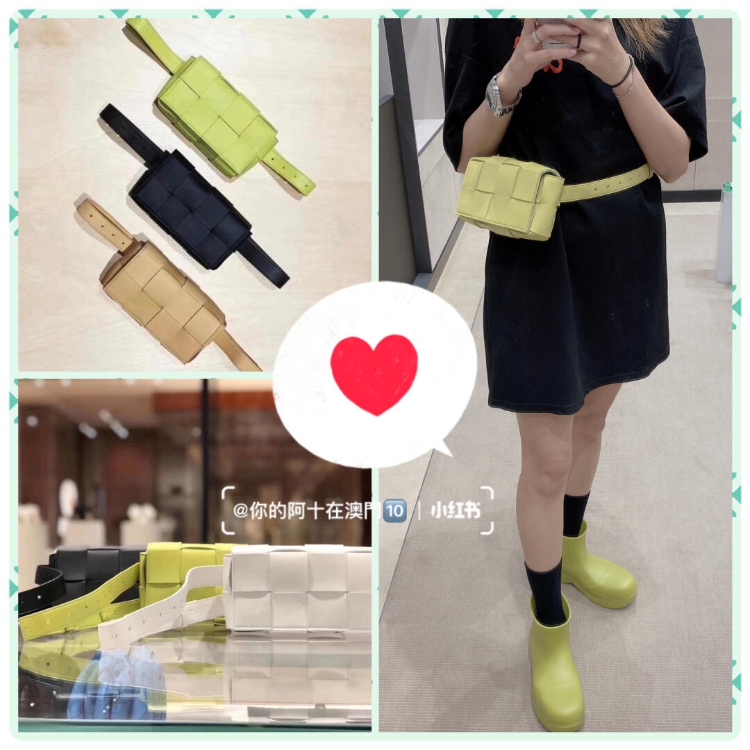 Bottega Veneta葆蝶家  The Belt Cassttte腰包 639367奇异果色