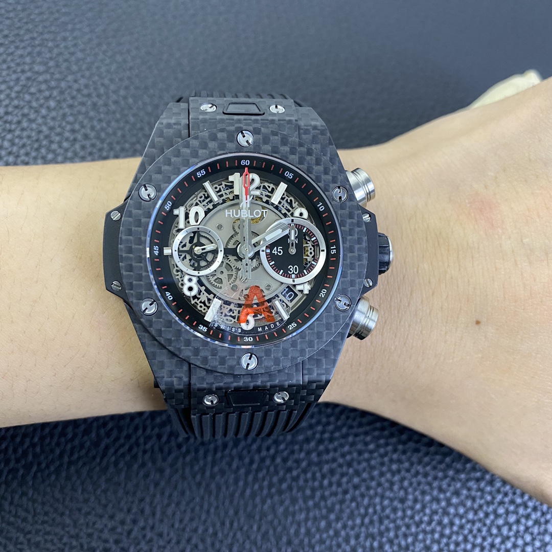 [HUBLOT Watches]HB Hengbao BIG BANG series watch diameter 45.5 mm carbon fiber