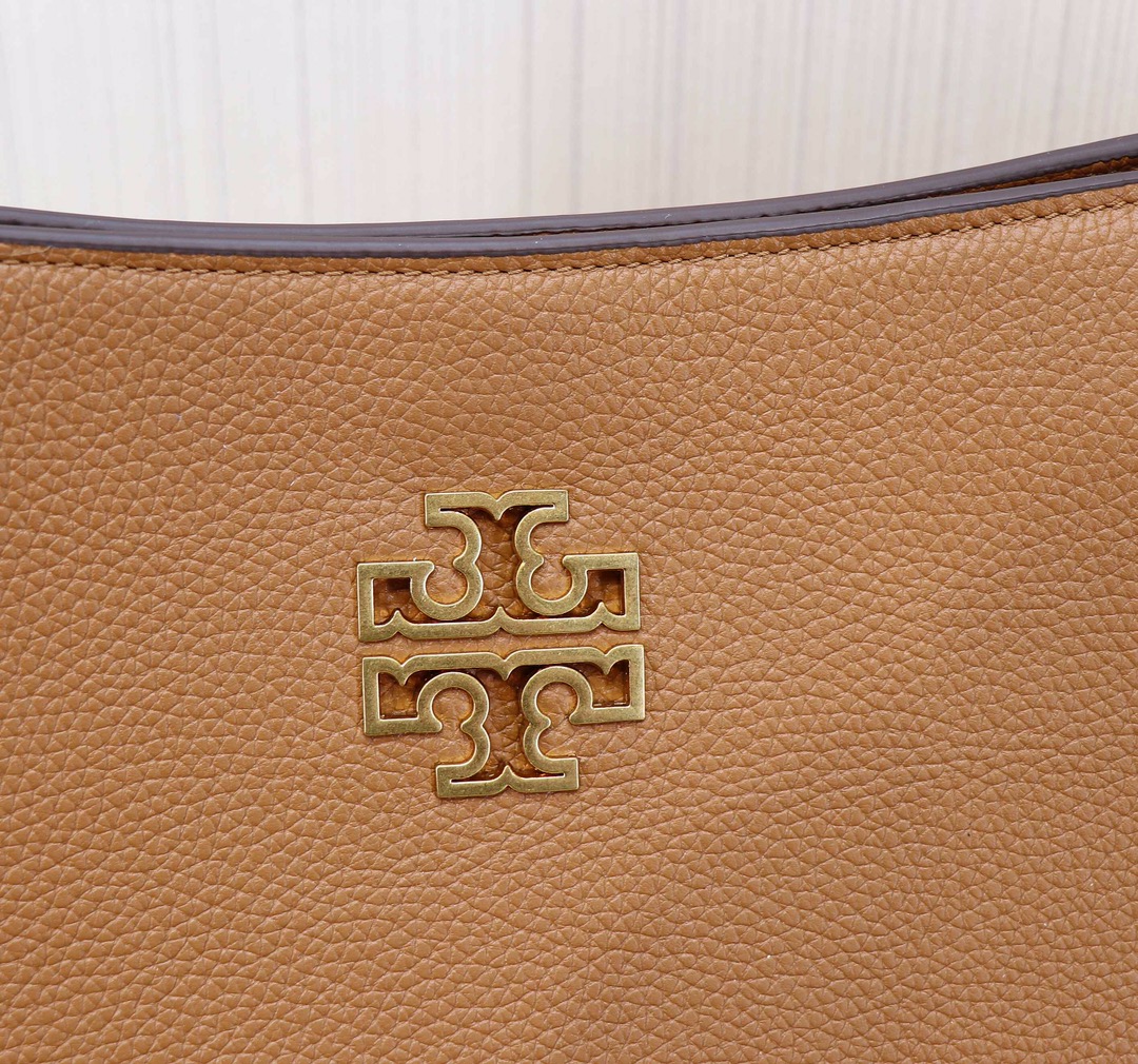 Tory Burch TB 73503 新款托特包双T 镂空logo荔枝纹头层牛皮 单肩包，尺寸长29*宽12*高23