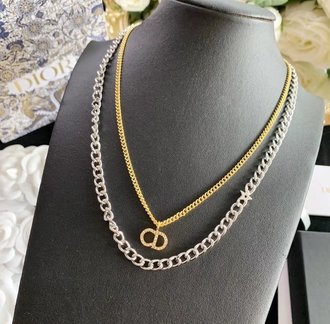 Dior Jewelry Bracelet Necklaces & Pendants First Copy Yellow Brass