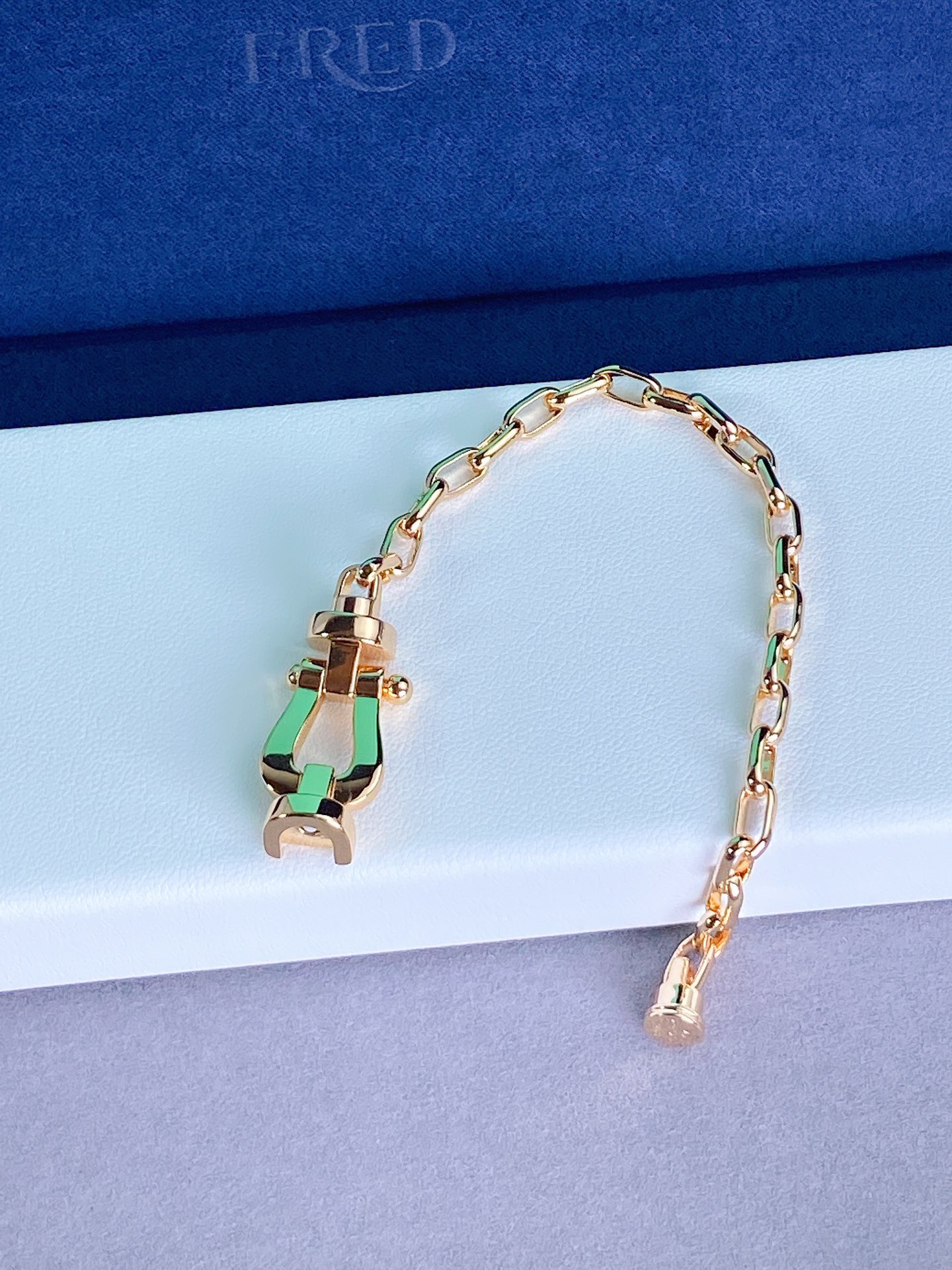 适合手腕16～17cm迟到的礼物 Fred无钻大号手链，来自于客户寄来的官网模版打样一款不那么大众的手链