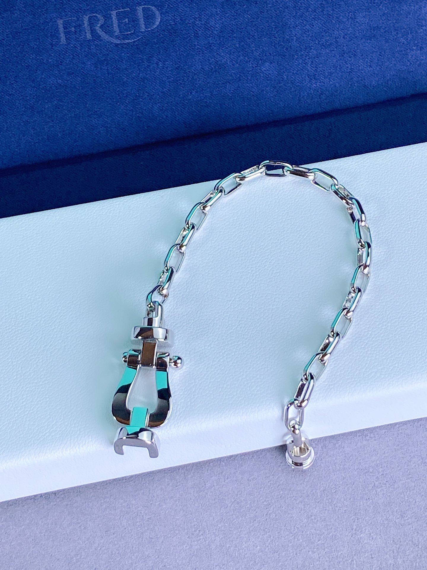 适合手腕16～17cm迟到的礼物 Fred无钻大号手链，来自于客户寄来的官网模版打样一款不那么大众的手链