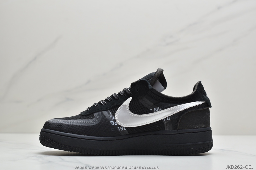 160 公司级耐克OFF-WHITE x Nike Air Force 1 OW联名空军一号 柠檬黄 AO4606-700