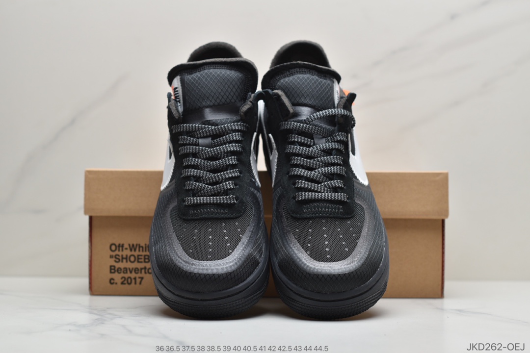 160 公司级耐克OFF-WHITE x Nike Air Force 1 OW联名空军一号 柠檬黄 AO4606-700