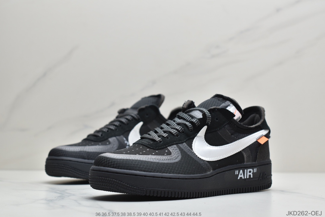 160 公司级耐克OFF-WHITE x Nike Air Force 1 OW联名空军一号 柠檬黄 AO4606-700