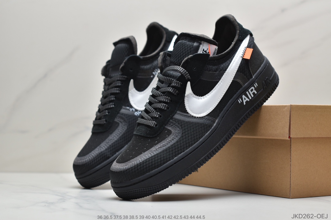 160 公司级耐克OFF-WHITE x Nike Air Force 1 OW联名空军一号 柠檬黄 AO4606-700