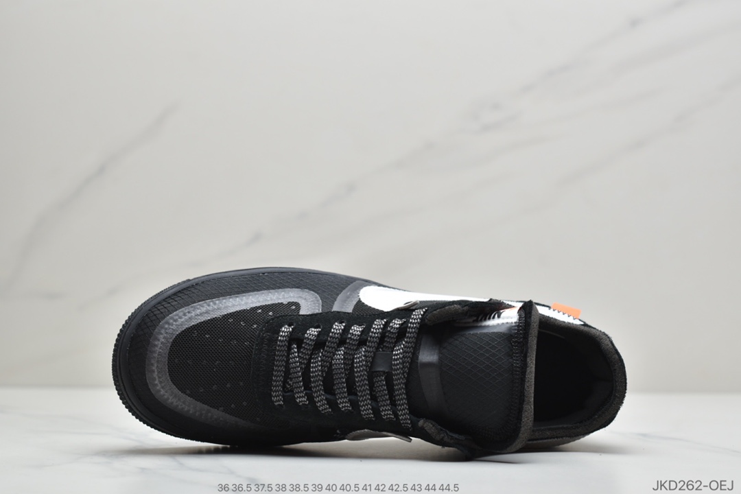 160 公司级耐克OFF-WHITE x Nike Air Force 1 OW联名空军一号 柠檬黄 AO4606-700