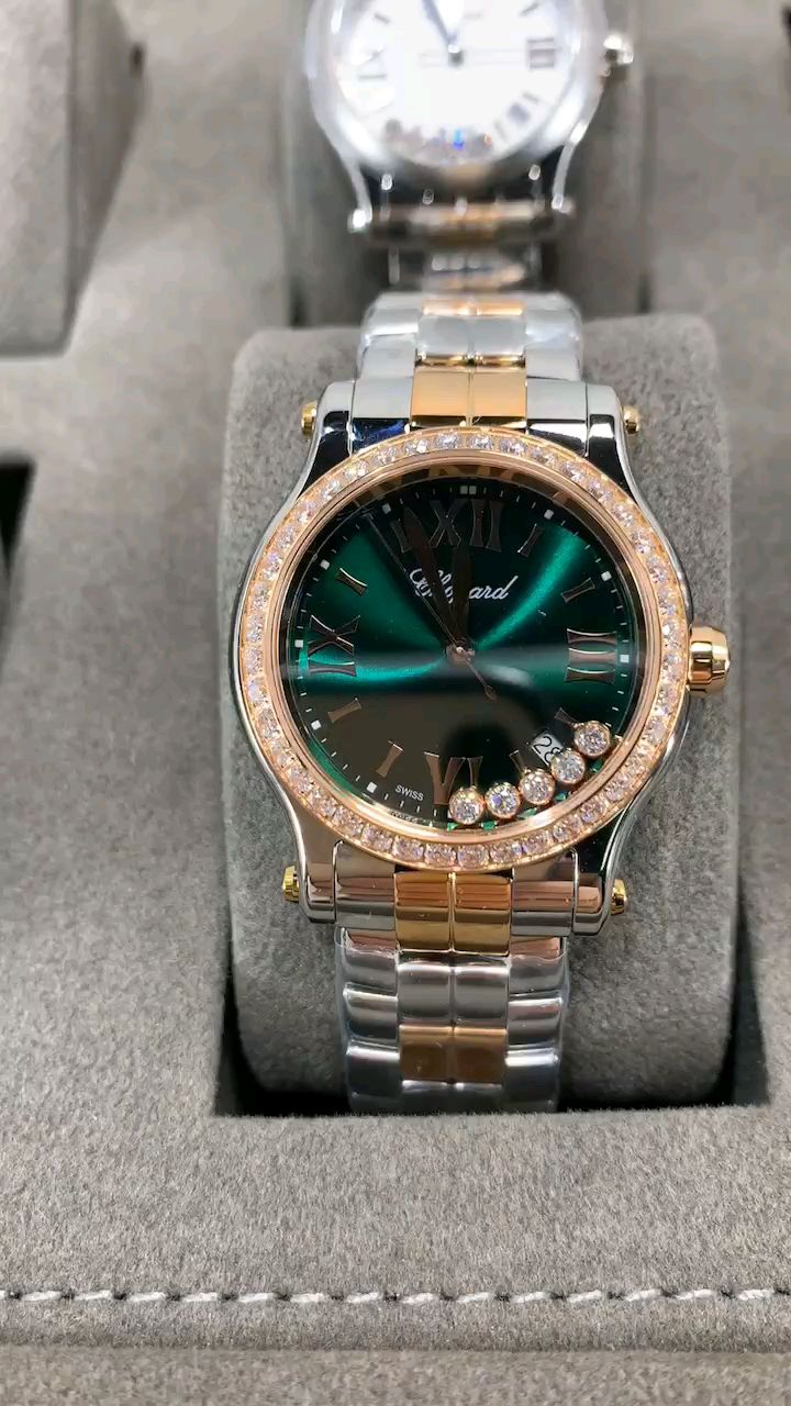 Chopard 萧邦快乐钻系列钢带款女表视频欣赏