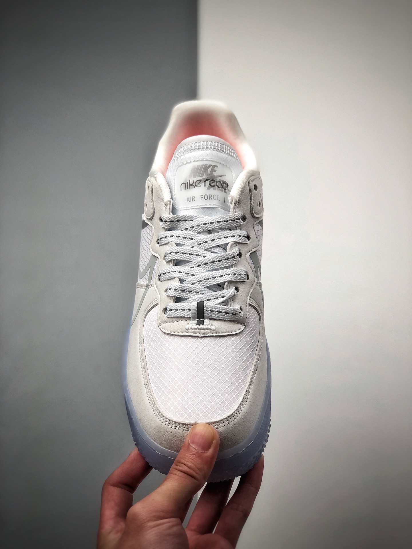 200  Air Force 1 React QS Light Bone 冰块解析冰蓝空军一号 CQ8879-100