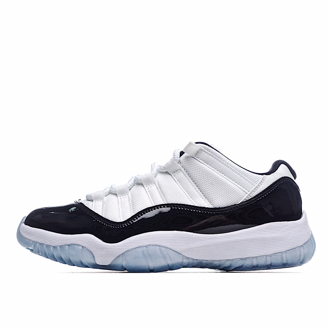 I0 原装真标真碳 Air Jordan 11 Retro Low “Concord” 说唱同款 黑白 康扣 低帮篮球鞋 情怀之作
