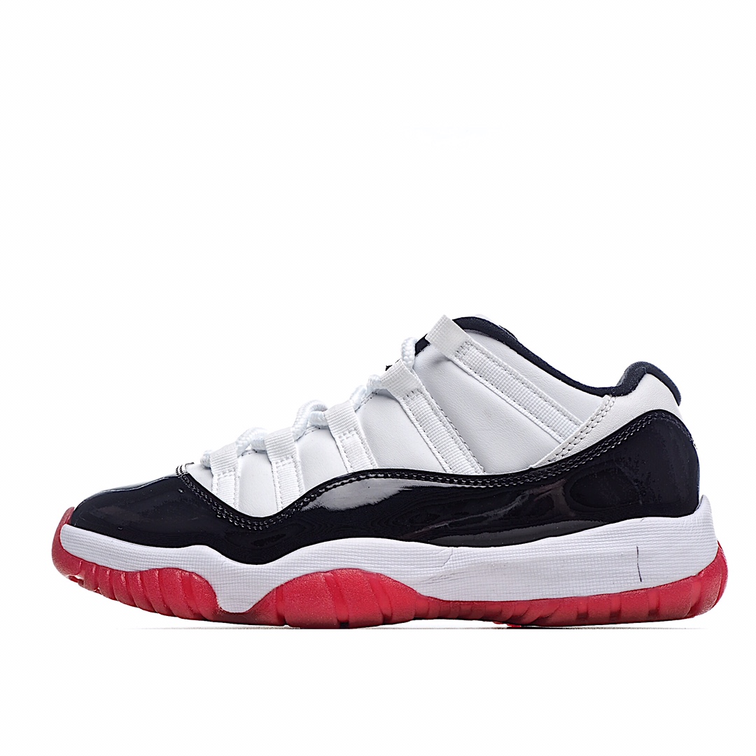 I0 原装真标真碳 Air Jordan 11 Retro Low “Concord Bred” 黑红 康扣 低帮篮球鞋 情怀之作