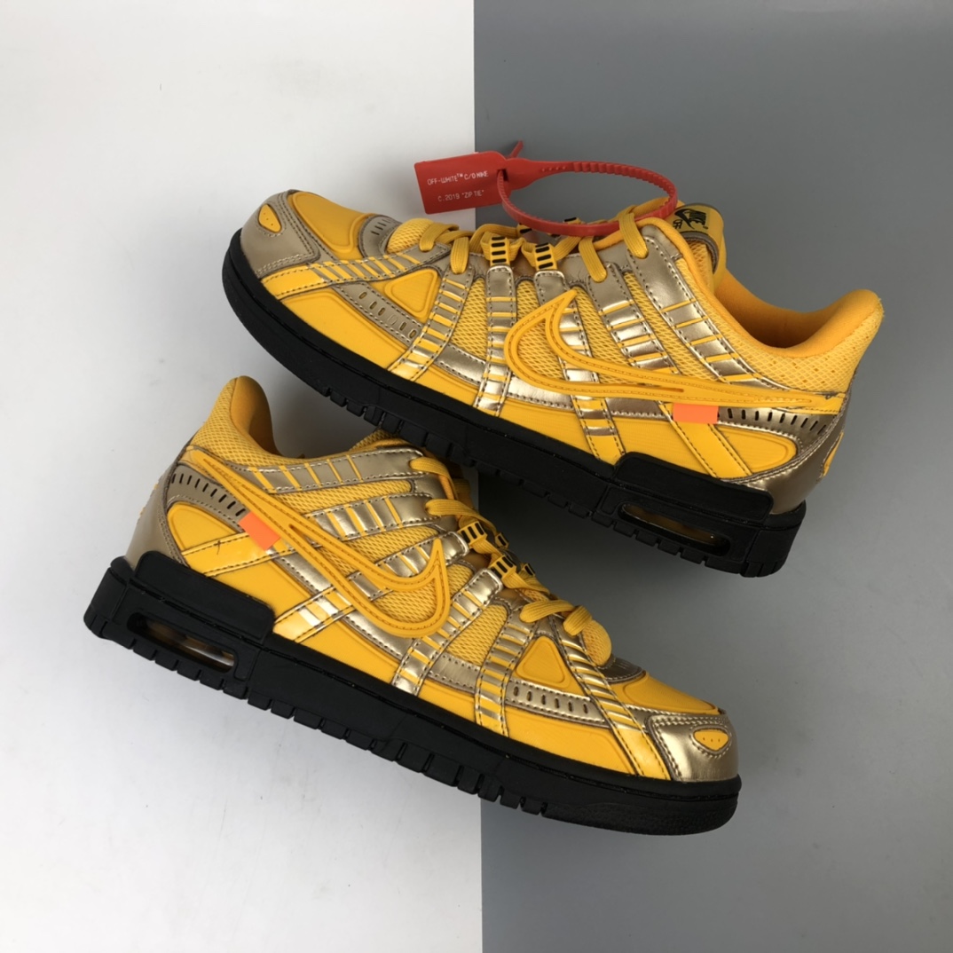 260 VIRGIL ABLOH设计师独立品牌Off-White x Nike Air Rubber Dunk”University Gold” OW金黄黑底