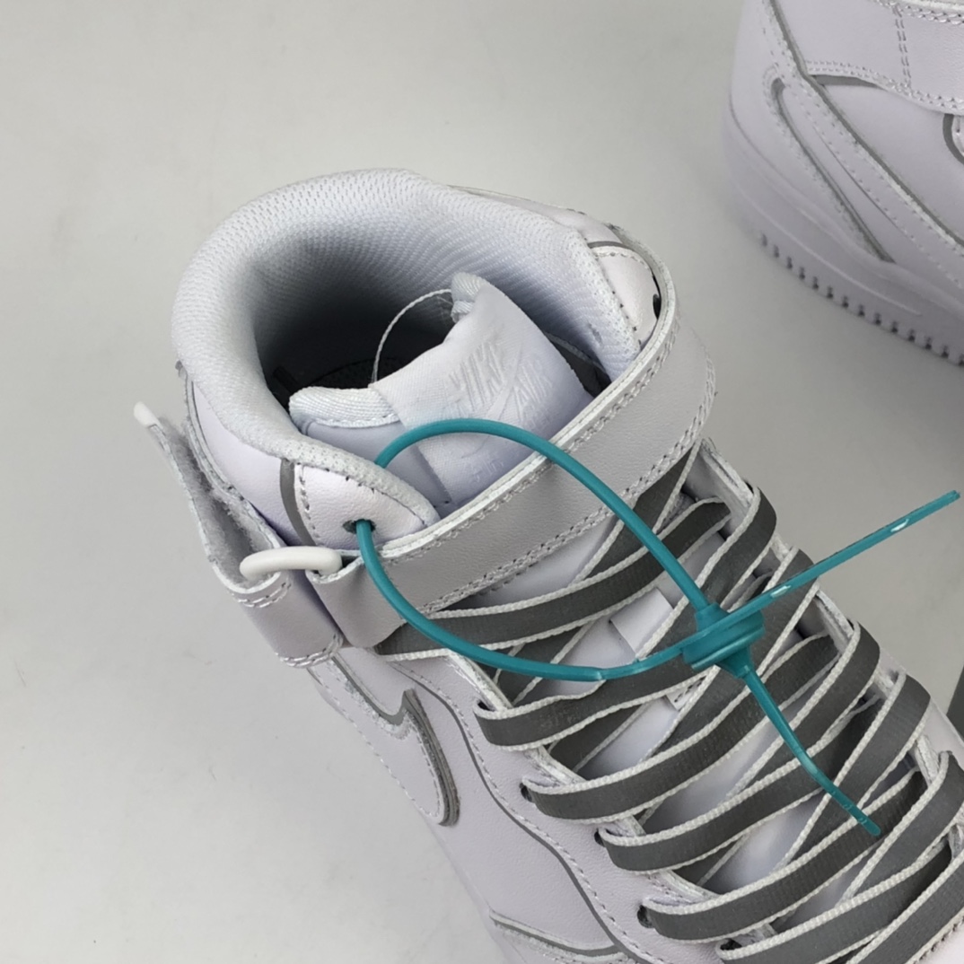 240 Nike Air Force 1 Mid 3M反光变色龙 空军一号低帮百搭休闲运动板鞋 369733-809