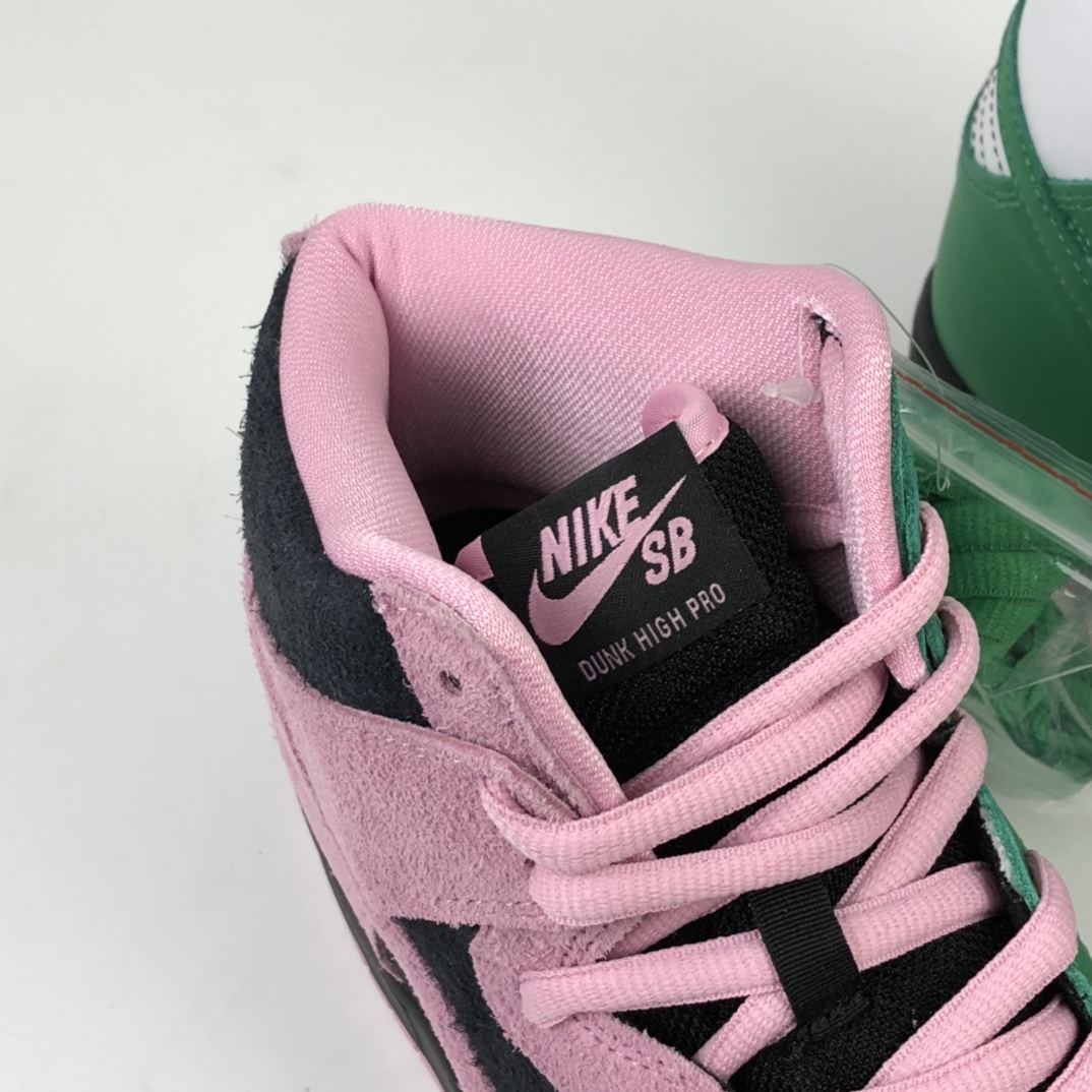 380 Nike SB Dunk High Pro”Invert Celtics”扣篮系列高帮休闲运动滑板板鞋“反转黑粉凯尔特人”CU7349-001
