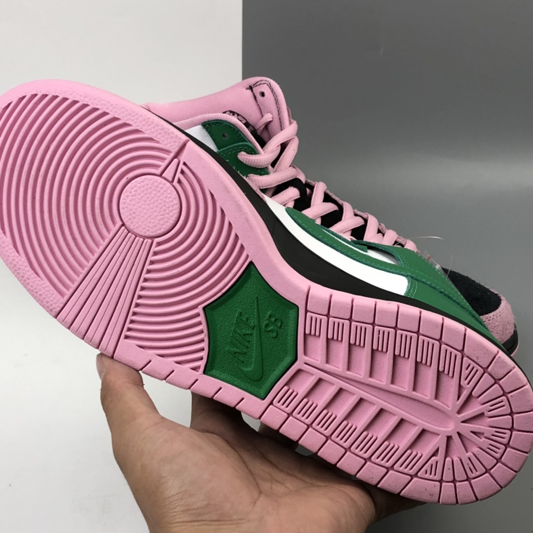 380 Nike SB Dunk High Pro”Invert Celtics”扣篮系列高帮休闲运动滑板板鞋“反转黑粉凯尔特人”CU7349-001