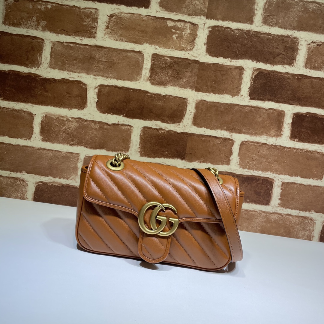 NO:211055,The quality of the counter, top-quality original goods, real-life photos!  446744 Brown size width 23x height 14x side width 6, shipped!  Batch, GUCCI [original skin], gucci19860909专柜品质,顶级原单货,实物实拍！446744棕色尺寸宽23x高14x侧宽6,出货了！批,GUCCI【原厂皮】,gucci,Bag