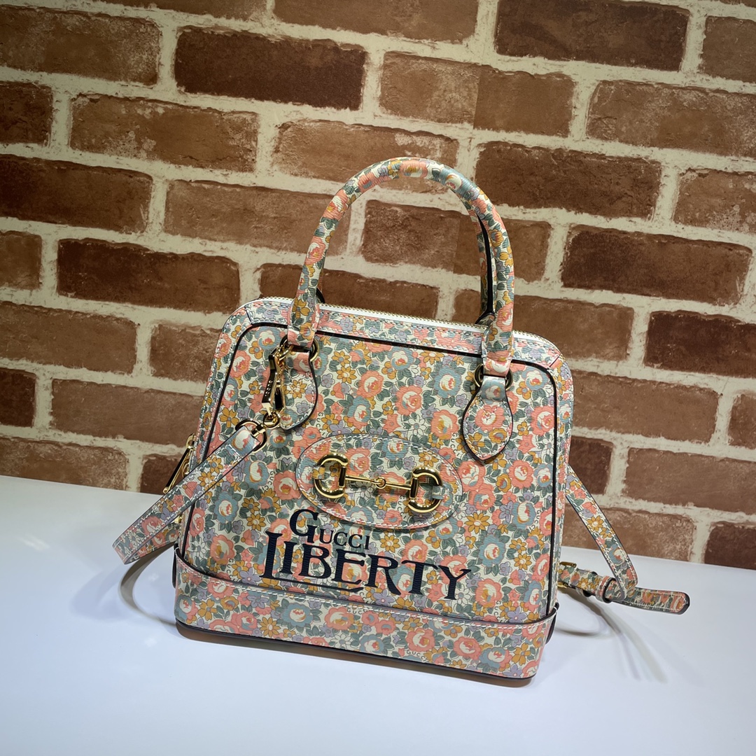 Gucci 马衔扣1955系列Liberty印花 621220