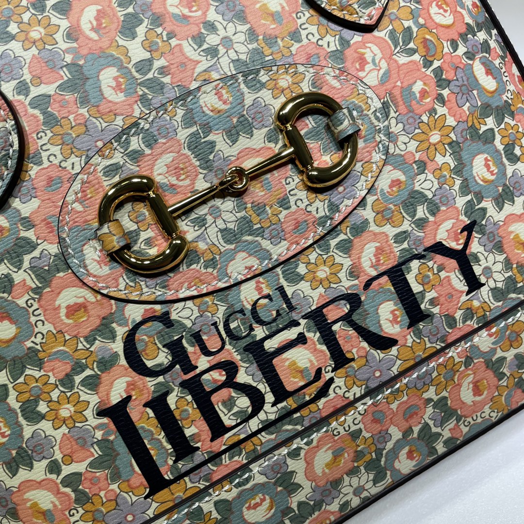 Gucci 马衔扣1955系列Liberty印花 621220