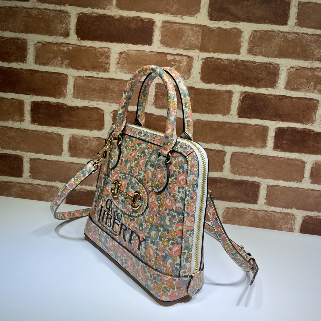 Gucci 马衔扣1955系列Liberty印花 621220