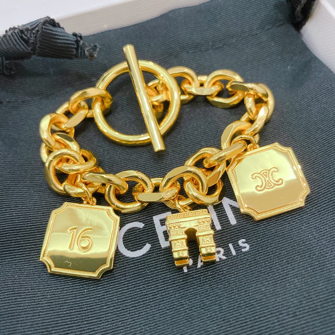 Celine Top
 Jewelry Bracelet Gold Vintage