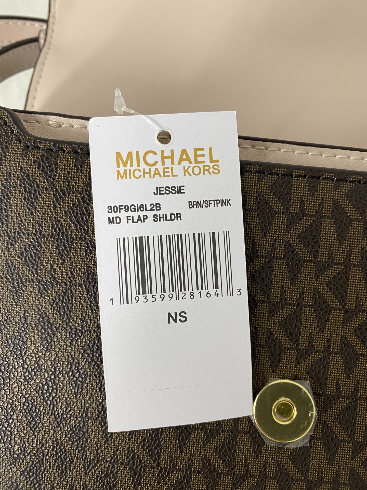 Michael Kors ～mk Jessie 女士单肩包，2020最新鳄鱼皮配老花酒神包