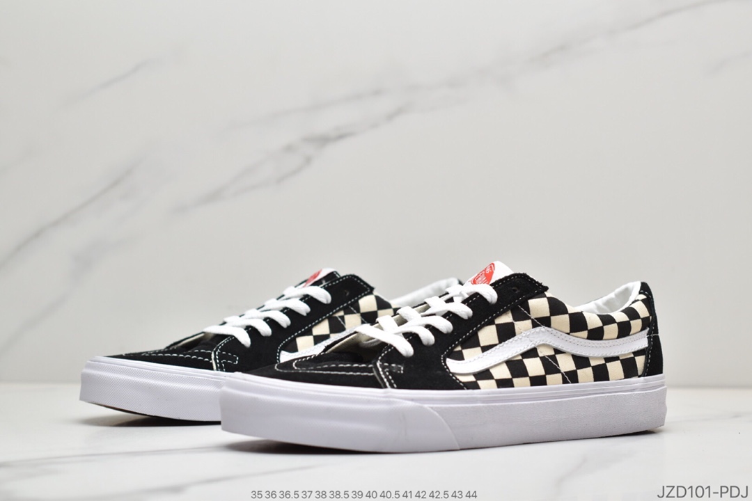 140 真标万斯VANS OLD SKOOL 黑白棋盘格子帆布鞋情侣鞋子韩版潮流百搭板鞋