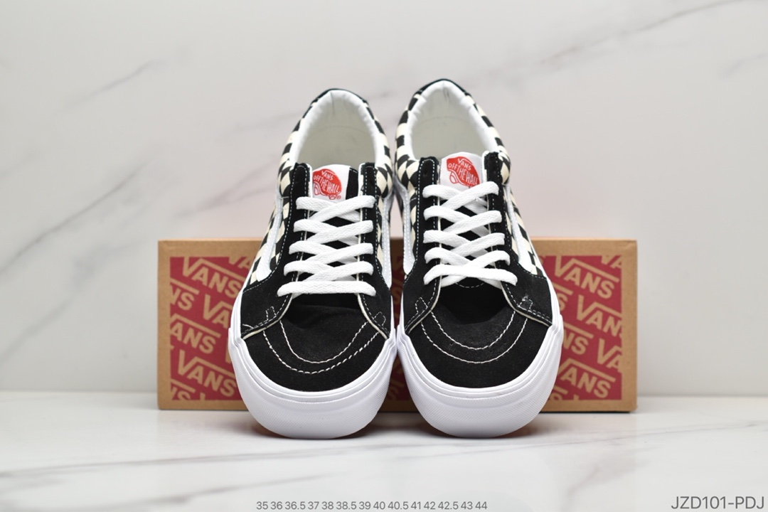 140 真标万斯VANS OLD SKOOL 黑白棋盘格子帆布鞋情侣鞋子韩版潮流百搭板鞋