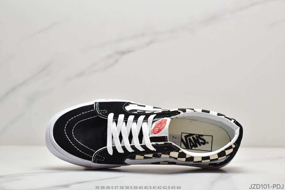 140 真标万斯VANS OLD SKOOL 黑白棋盘格子帆布鞋情侣鞋子韩版潮流百搭板鞋