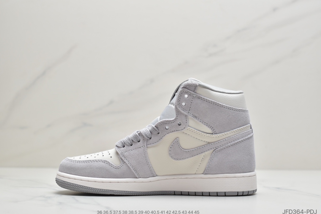 170 真标Air Jordan AJ1 Retro High Premium”Pale Ivory”“香芋粉紫白灰”AH7389-101