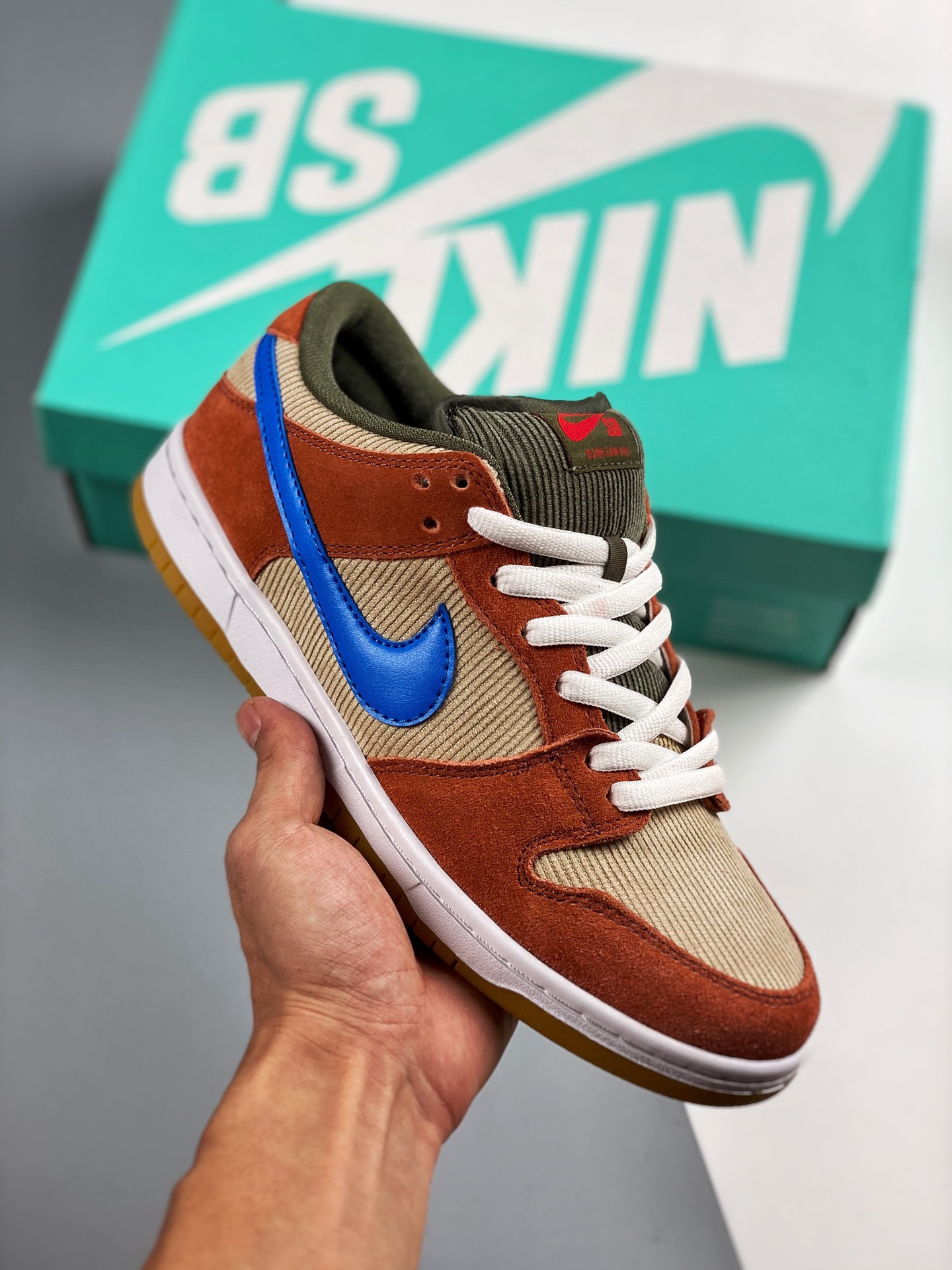 Nike SB Dunk Low Pro Color corduroy, zapatillas de skate deportivas casuales de caña baja. Versión original correcta‼ L…