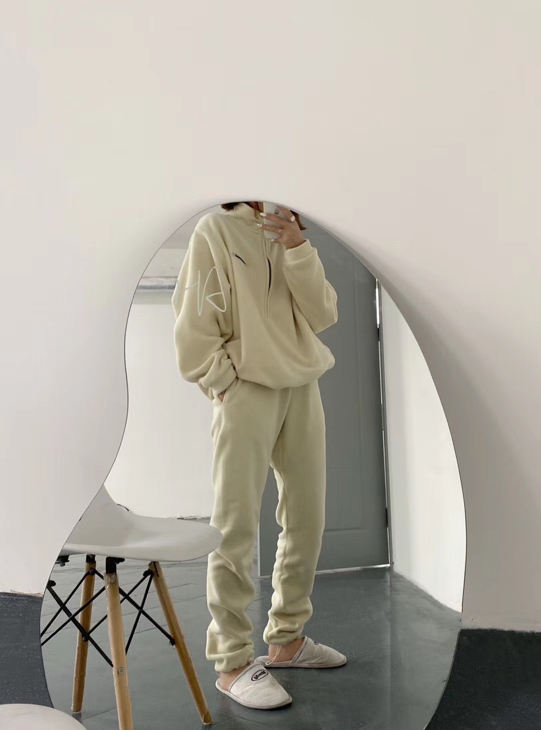 FEAR OF GOD FOG复线ESSENTIALS摇粒绒半拉链立领套头卫衣