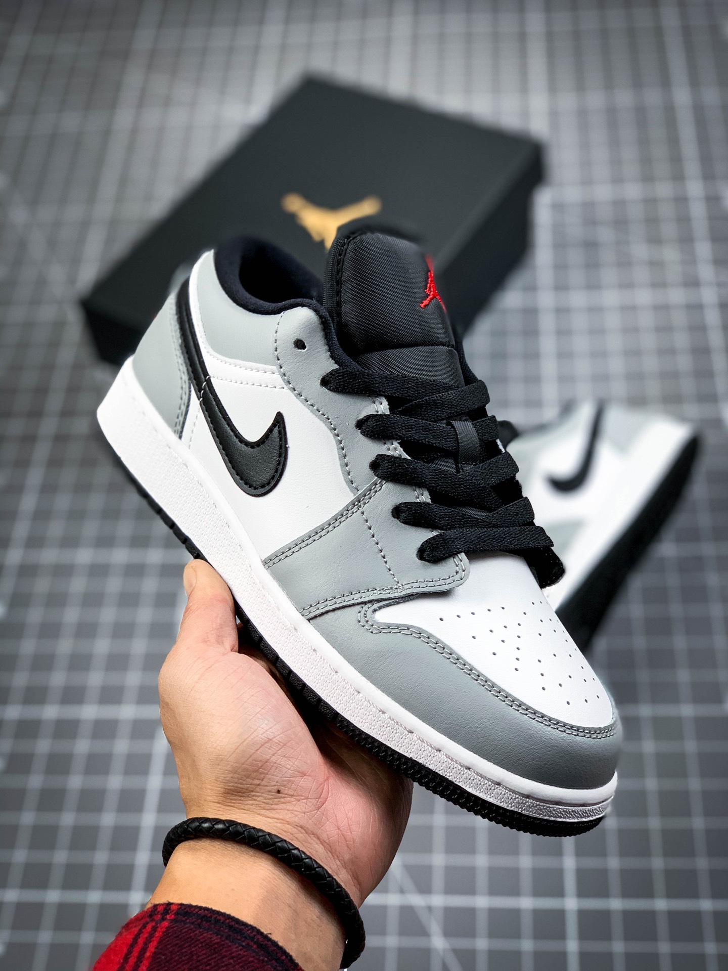 220 AJ1 Low低帮 烟灰 小Dior 市面唯一正确版本 553558-030