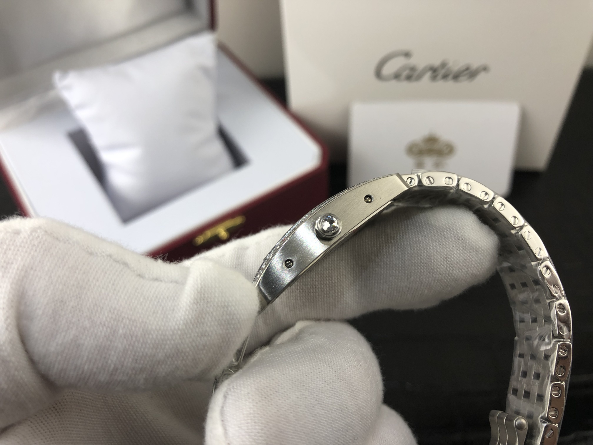 Cartier 皇家 卡地亚坦克系列WB710009女表