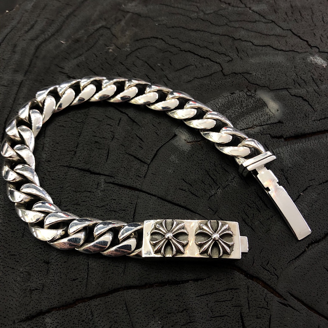 Chrome Hearts 新品上架𝐂𝐡𝐫𝐨𝐦𝐞 𝐡𝐞𝐚𝐫𝐭𝐬克罗心双十字中号手链