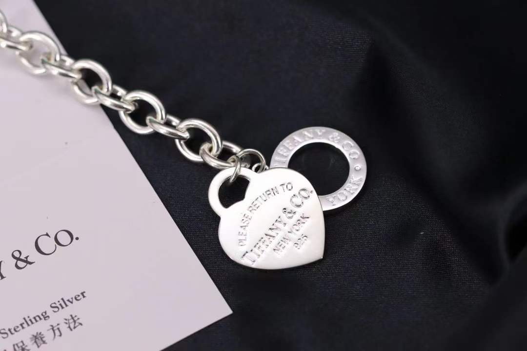 Tiffany & Co. Tiffany&Co.蒂芙尼心牌针扣手链
