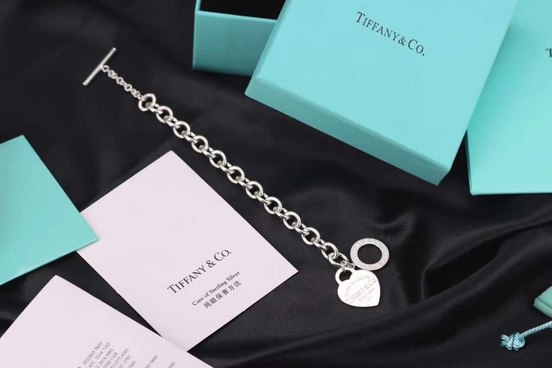 Tiffany & Co. Tiffany&Co.蒂芙尼心牌针扣手链