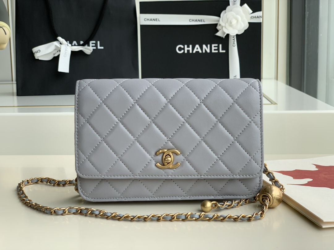 Chanel Wallet on Chain: Adjustable Length with Magic Gold Ball.