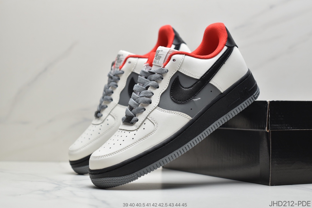 190 公司级 耐克Air Force1 '07 灰黑拼接AQ4134-407