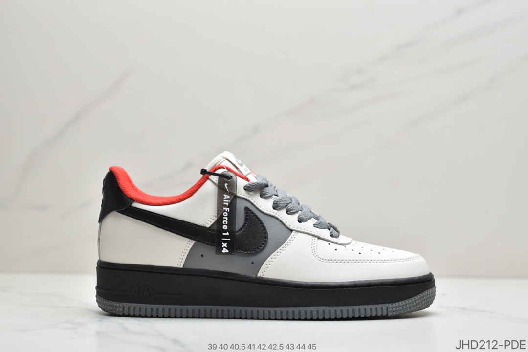 190 公司级 耐克Air Force1 '07 灰黑拼接AQ4134-407