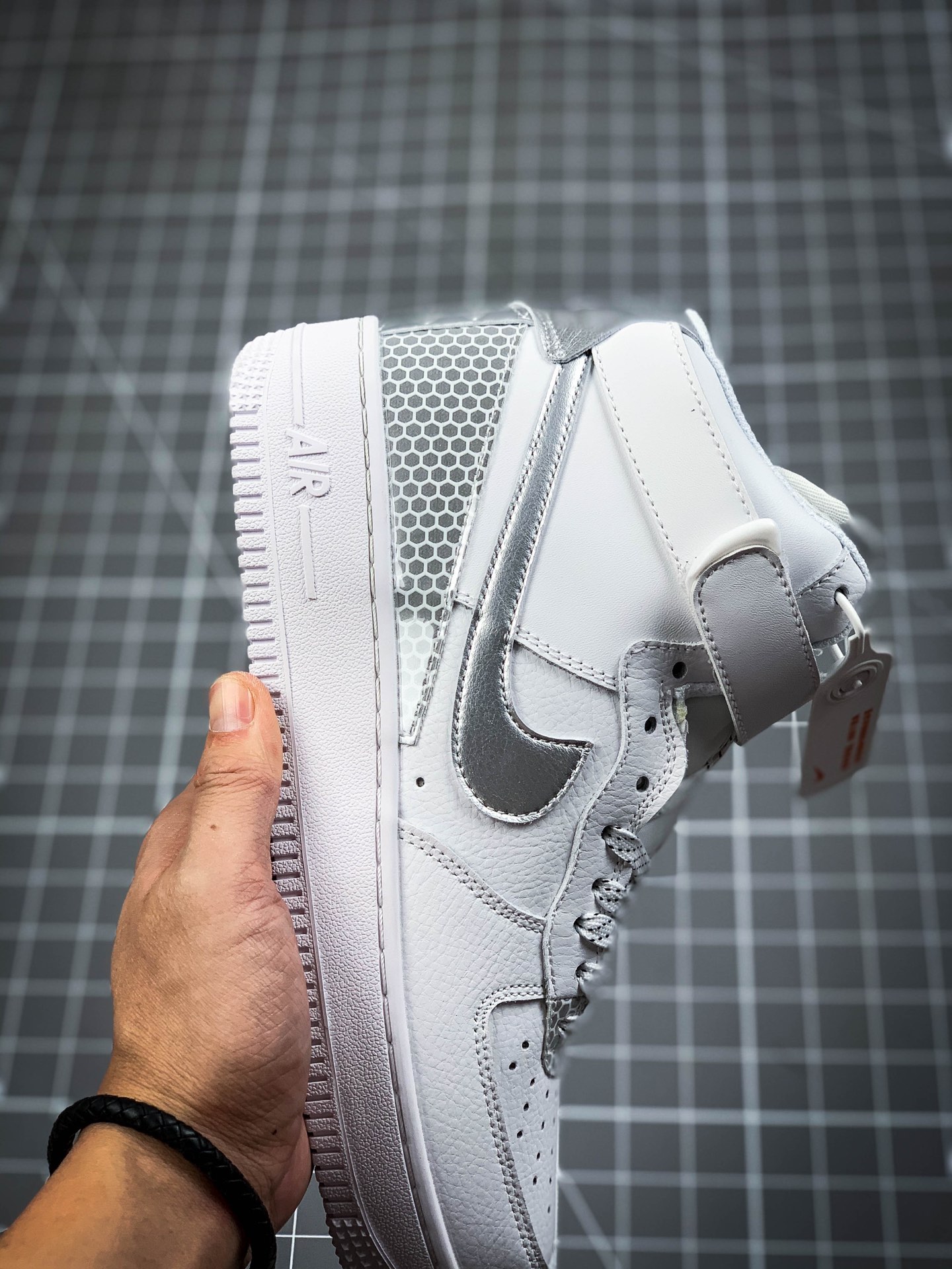 240 耐克Nike Air Force 1 '07 QS All Star”City Of Dreams” 空军高帮经典百搭休闲运动板鞋“拼接皮革”3M反光  CU4159 100