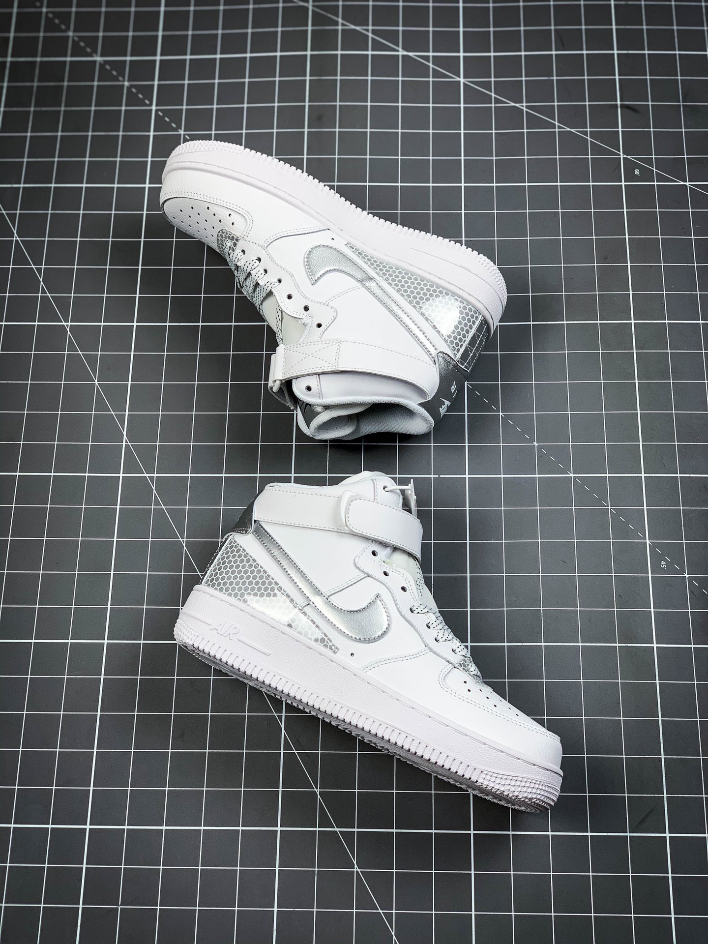 240 耐克Nike Air Force 1 '07 QS All Star”City Of Dreams” 空军高帮经典百搭休闲运动板鞋“拼接皮革”3M反光  CU4159 100