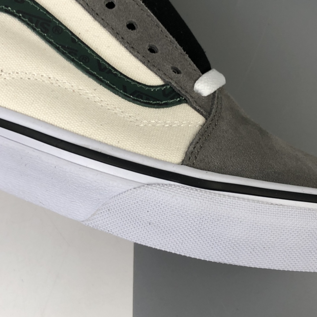 150 Vans Old Skool 秋冬新款 灰绿拼接撞色低帮休闲板鞋 VN0A4BV51IB