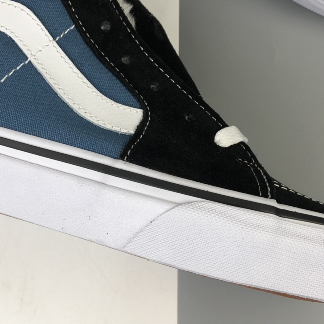 160 加绒款 Vans SK8-Hi 经典系列海军蓝高帮休闲板鞋 VN000D5INVY