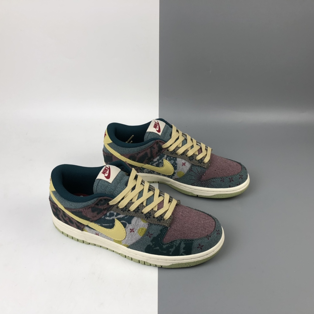 280 Nike SB Dunk Low ”Lemon Wash”扣篮系列低帮休闲运动滑板板鞋“拼色扎染印花水洗”单宁拼接 CZ9747-900