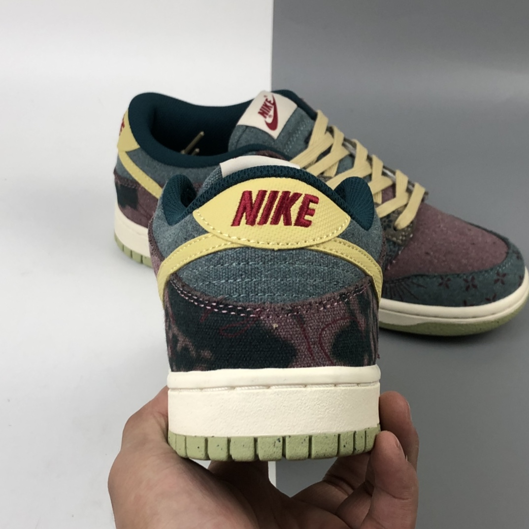 280 Nike SB Dunk Low ”Lemon Wash”扣篮系列低帮休闲运动滑板板鞋“拼色扎染印花水洗”单宁拼接 CZ9747-900