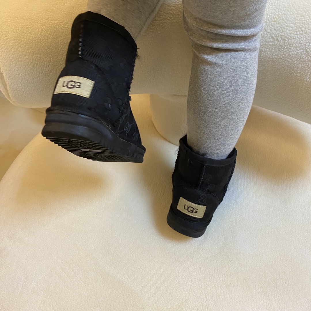 图片[9]-UGG 古驰/LV联名加绒雪地靴尺码表 尺码：25-35， 📣📣不同品牌，不同系列的鞋子，鞋码存在差异 所以一定要量一下宝宝脚长 注意⚠️此款脚长多少选多少✅.…-选品中心