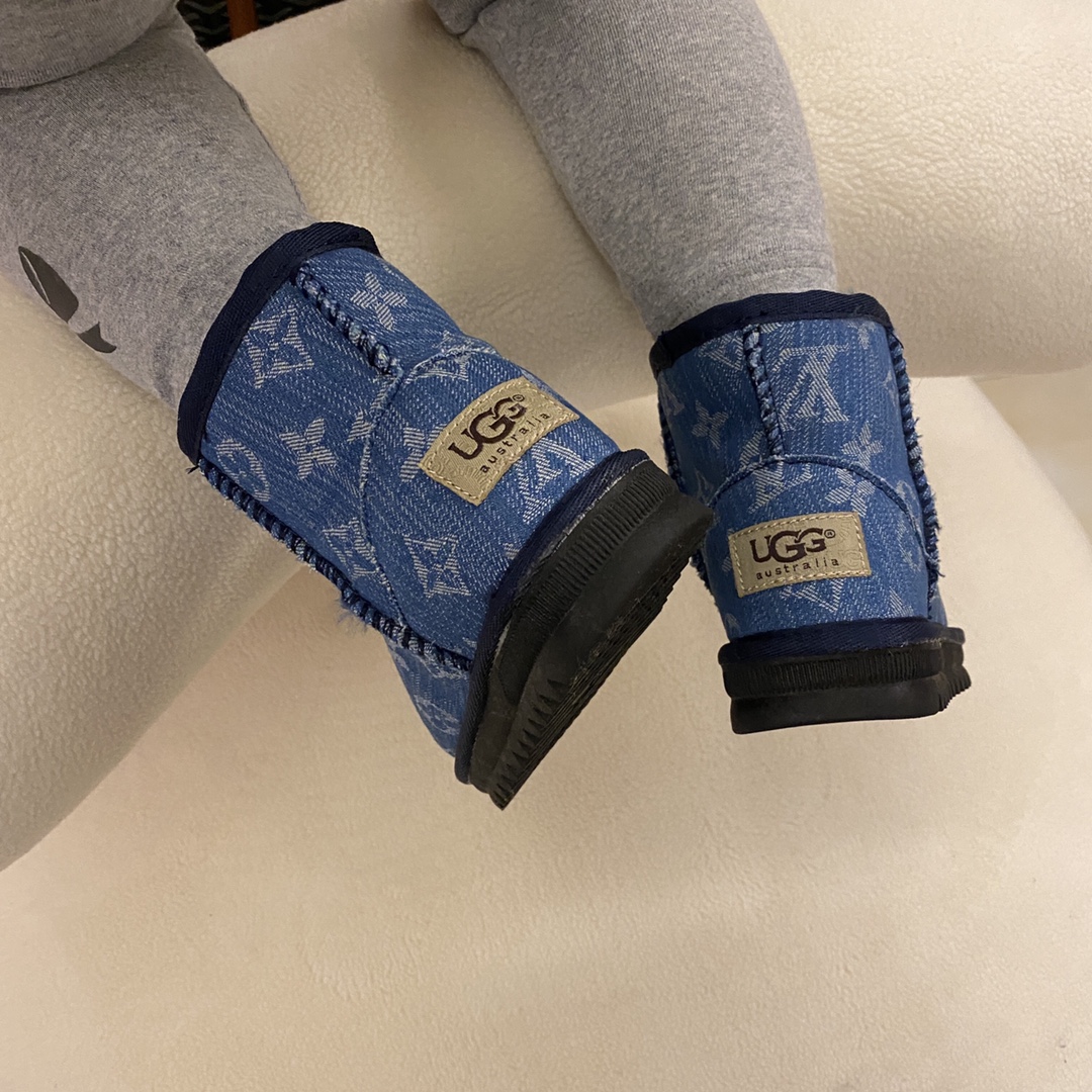 图片[5]-UGG 古驰/LV联名加绒雪地靴尺码表 尺码：25-35， 📣📣不同品牌，不同系列的鞋子，鞋码存在差异 所以一定要量一下宝宝脚长 注意⚠️此款脚长多少选多少✅.…-选品中心