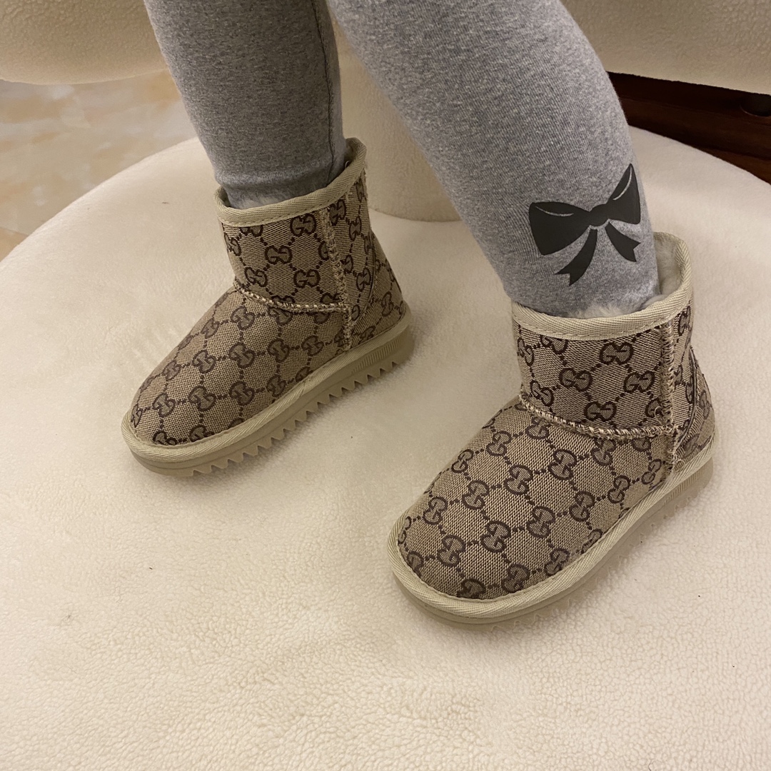 图片[3]-UGG 古驰/LV联名加绒雪地靴尺码表 尺码：25-35， 📣📣不同品牌，不同系列的鞋子，鞋码存在差异 所以一定要量一下宝宝脚长 注意⚠️此款脚长多少选多少✅.…-选品中心